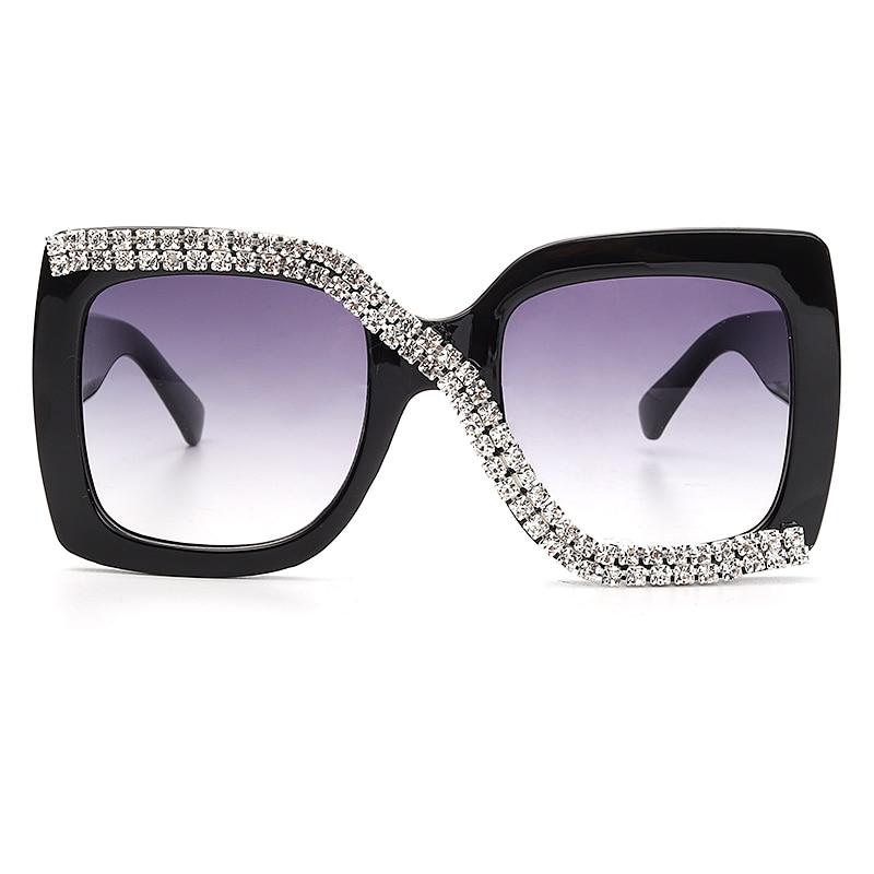 New Luxury Brand One Piece Oversized Sunglasses For Women Vintage Arc –  Jollynova